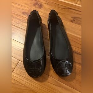Tory Burch Reva Black Patent Flat